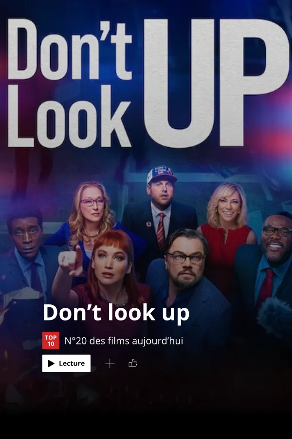Affiche Don't Look Up : investir quand le monde brûle